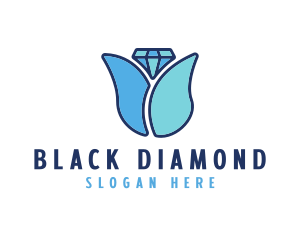 Diamond Flower Jewelry logo design