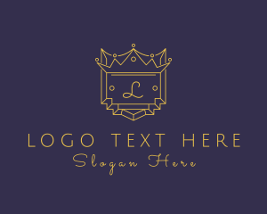 Premium - Premium Crown Crest logo design
