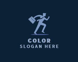 Human - Running Corporate Employee logo design