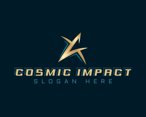 Asteroid - Astral Star Cosmos logo design