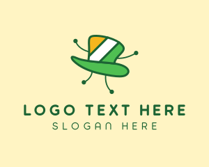 Irish - Dancing Leprechaun Hat logo design