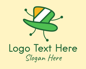 Ireland - Dancing Leprechaun Hat logo design