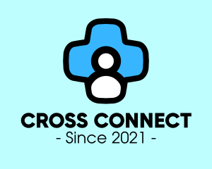 Cross - Medic Human Cross logo design