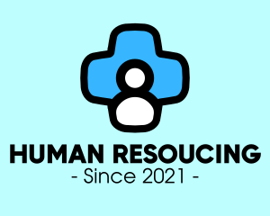 Medic Human Cross logo design
