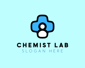 Chemist - Medic Human Cross logo design