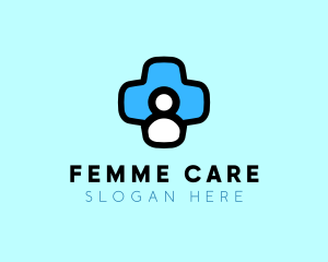 Gynecologist - Medic Human Cross logo design