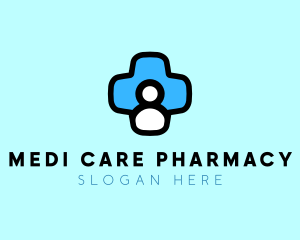 Pharmacist - Medic Human Cross logo design