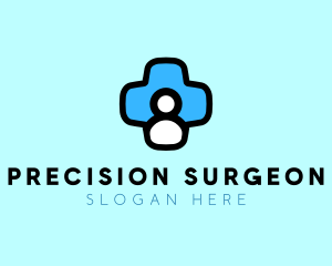 Surgeon - Medic Human Cross logo design