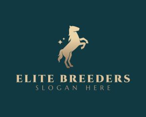 Horse Pony Silhouette logo design