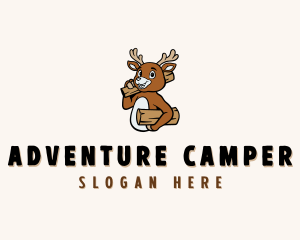 Camper - Deer Wood Camper logo design