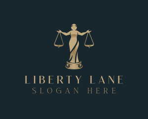 Woman Law Justice logo design