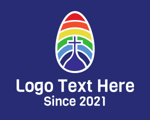 Holy Place - Rainbow Easter Egg logo design