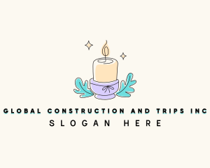 Floral - Relaxing Wax Candle logo design