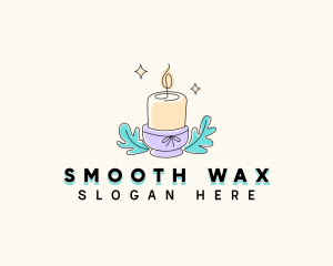 Relaxing Wax Candle logo design