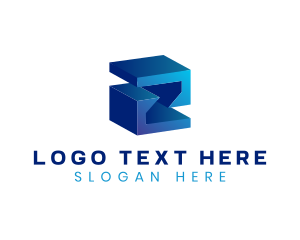 Advertising - Cyber Cube Technology Letter Z logo design