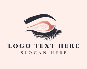 Beauty Blogger - Feminine Eyelash Microblading logo design