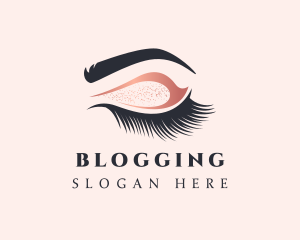 Makeup Artist - Feminine Eyelash Microblading logo design