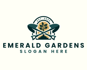 Shovel Garden Landscaping logo design