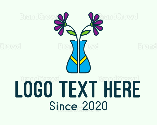 Ornamental Flower Vase Logo