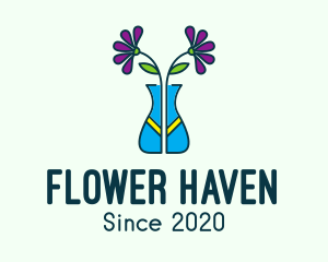Blossoming - Ornamental Flower Vase logo design