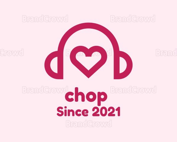 Red Heart Headphones Logo