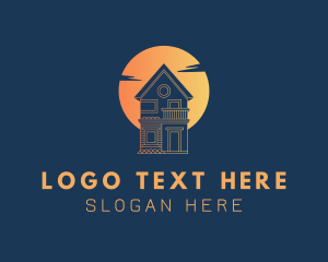 Dorm - House Sunset Realty logo design