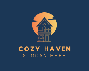 Dorm - House Sunset Realty logo design