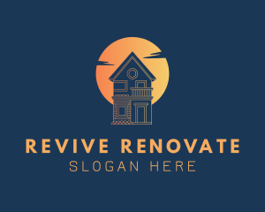 House Sunset Realty logo design