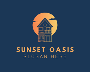 House Sunset Realty logo design