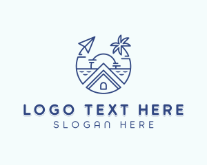 Logistics - Courier Plane Delivery logo design