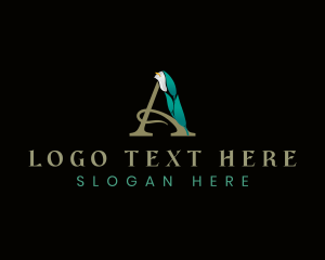 Elegant - Elegant Floral Flower Letter A logo design