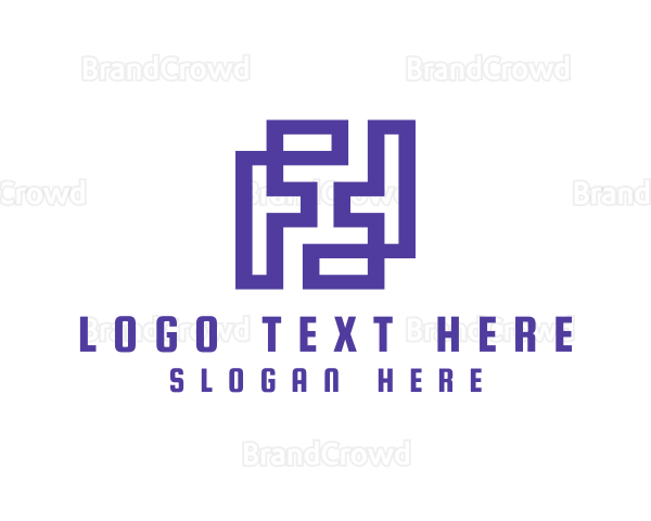 Tiles Flooring Letter F Logo