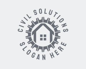 House Gear Contractor logo design