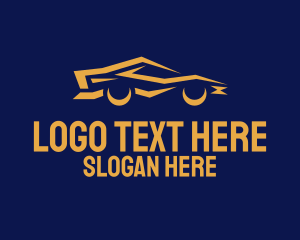 Small Business - Cool Yellow Car logo design