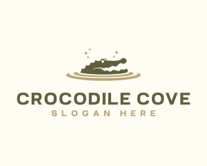 Crocodile Wild Animal logo design