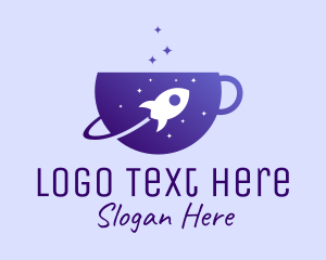 Cappuccino - Outer Space Coffee logo design