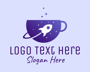 Stargazing - Outer Space Coffee logo design