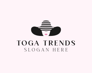 Woman Fashion Sunhat  logo design