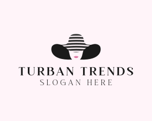 Woman Fashion Sunhat  logo design