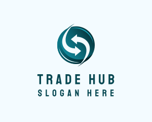 Trading - Recycle Trading Arrow logo design
