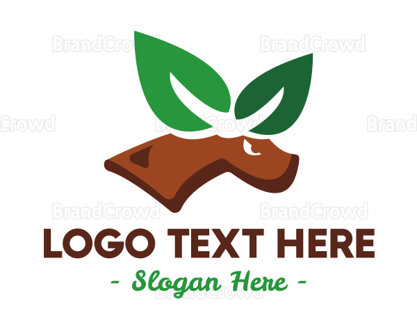 Eco Leaf Elk Logo