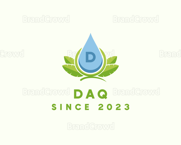 Organic Natural Liquid Droplet Logo