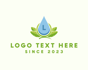 Organic Natural Liquid Droplet  logo design