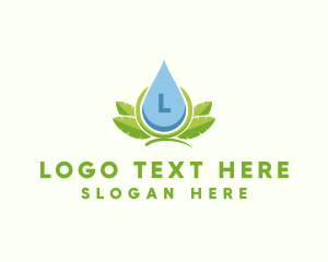 Organic Natural Liquid Droplet  Logo