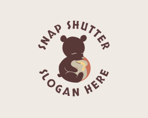 Sweets - Honey Bear Animal logo design