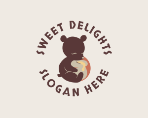 Desserts - Honey Bear Animal logo design