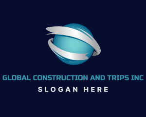 3d - Professional Tech Globe Sphere logo design