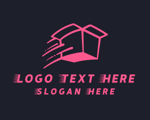 Freight - Pink Delivery Box logo design