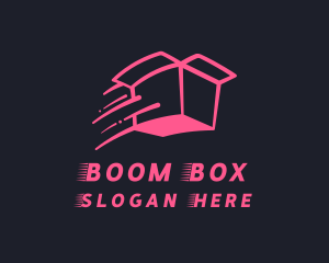 Pink Delivery Box logo design