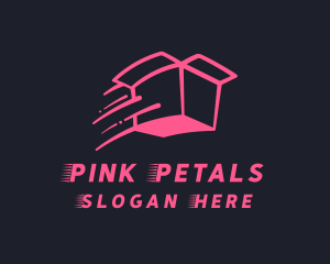 Pink Delivery Box logo design